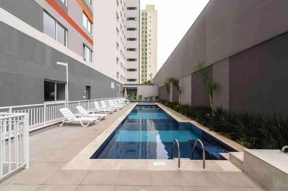 Mv63 - Studio Lindo Com Piscina Prox Ao Metro Bras São Paulo Lägenhet