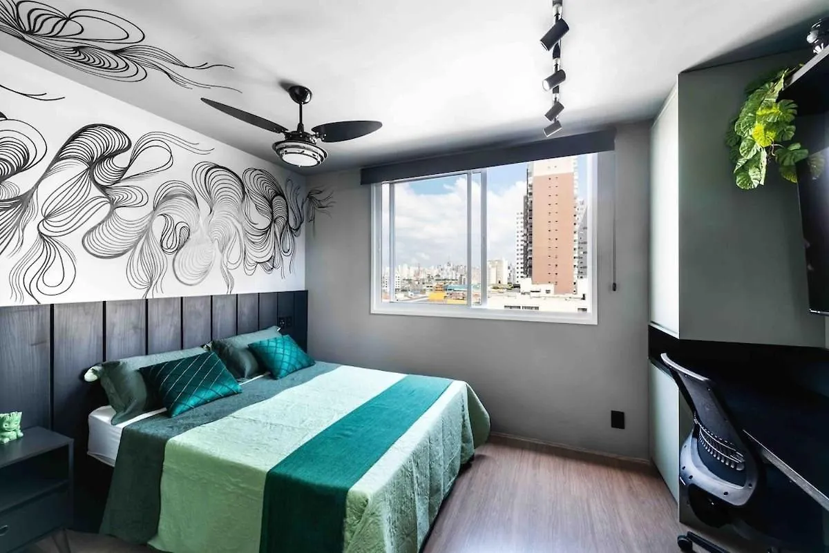 Mv63 - Studio Lindo Com Piscina Prox Ao Metro Bras São Paulo Lägenhet